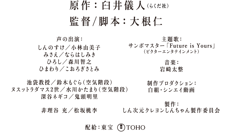 原作：臼井儀人（らくだ社） 監督／脚本：大根仁